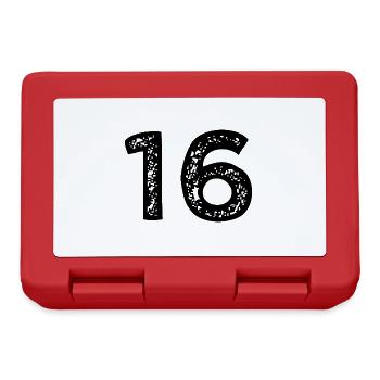 16 number jersey - Lunchbox - red - Front