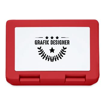 Graphic Designer Profession - Lunchbox - red - Front