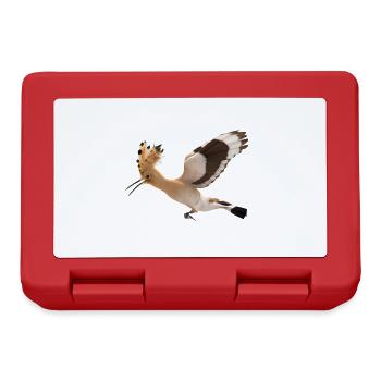 Hoopoe Bird Illustration - Lunchbox - red - Front