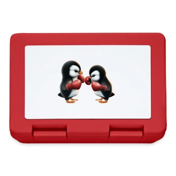 Penguin Boxing Match - Lunchbox - red - Front