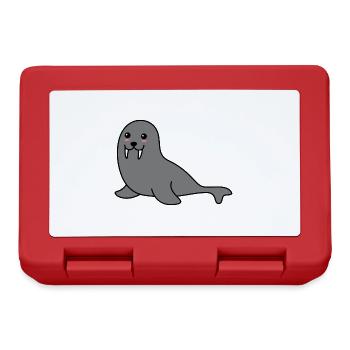 Seal Animal Comic - Lunchbox - red - Front