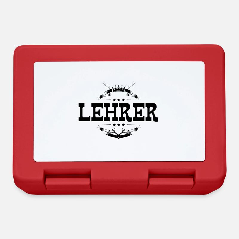 Lehrer Beruf - Brotdose - Rot