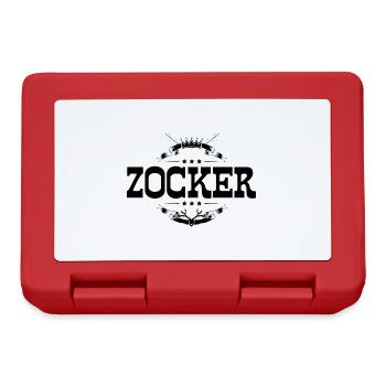Zocker Gamer - Brotdose - Rot - Vorne