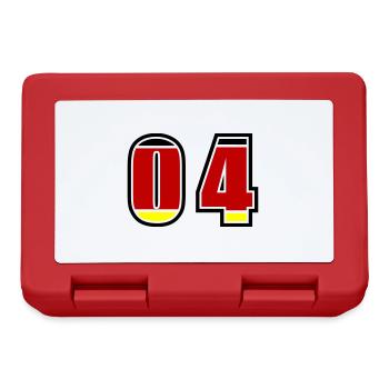 Maillot Allemagne numéro 4 - Boîte à goûter - rouge - Devant