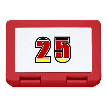 25 Number Germany Jersey - Lunchbox - red - Front