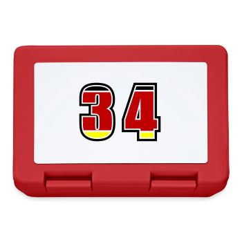 34 Numéro Allemagne Jersey - Boîte à goûter - rouge - Devant