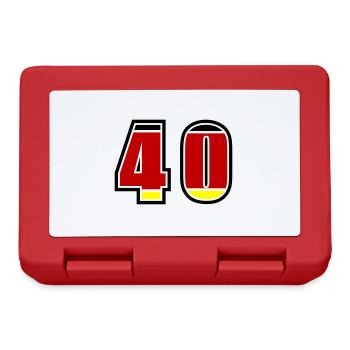 40 Number Germany Jersey - Lunchbox - red - Front