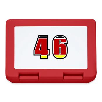 46 Number Germany Jersey - Lunchbox - red - Front