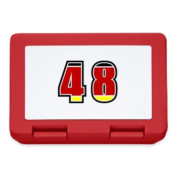 48 Number Germany Jersey - Lunchbox - red - Front