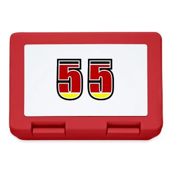 55 Number Germany Jersey - Lunchbox - red - Front