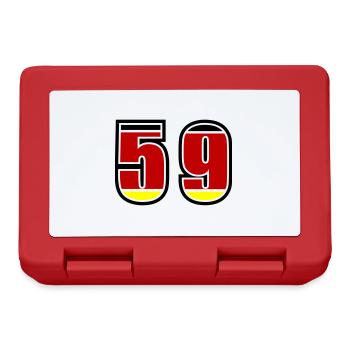 59 Number Germany Jersey - Lunchbox - red - Front
