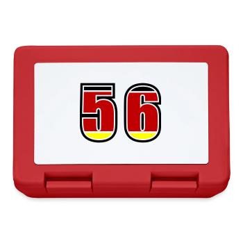 56 Number Germany Jersey - Lunchbox - red - Front
