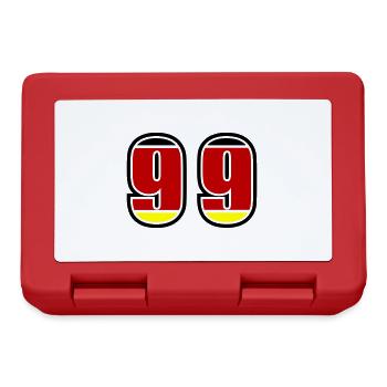 99 Number Germany Jersey - Lunchbox - red - Front
