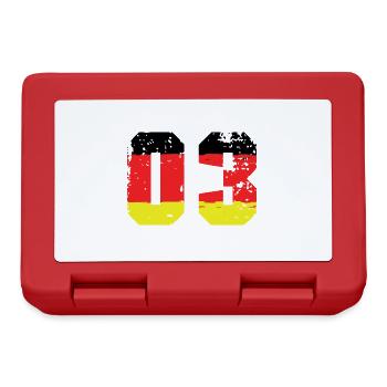 3 Number Germany Jersey - Lunchbox - red - Front
