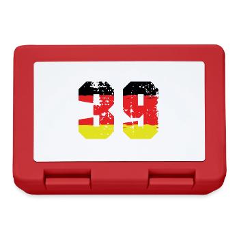 39 Number Germany Jersey - Lunchbox - red - Front