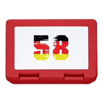 58 Number Germany Jersey - Lunchbox - red - Front