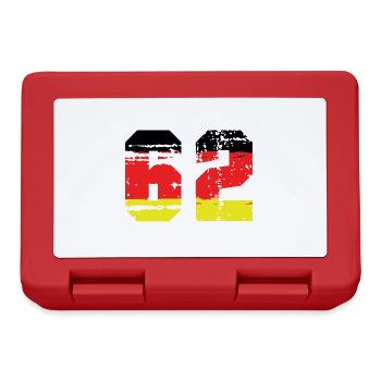 62 Number Germany Jersey - Lunchbox - red - Front
