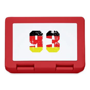 93 Number Germany Jersey - Lunchbox - red - Front