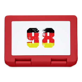 98 Number Germany Jersey - Lunchbox - red - Front