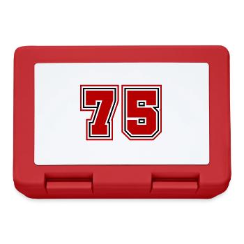 75 number symbol - Lunchbox - red - Front