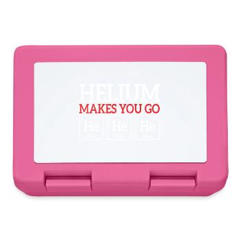 L’hélium vous fait il il la chimie élément de blague - Boîte à goûter - rose - Devant