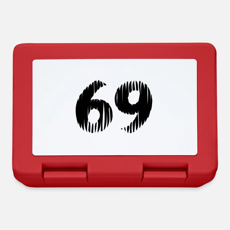 69 number jersey - Lunchbox - red