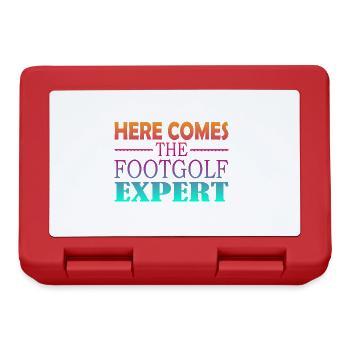 Voici l’expert en footgolf - Boîte à goûter - rouge - Devant