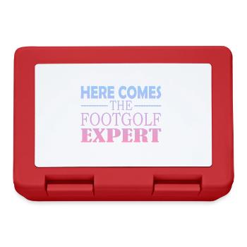 Voici l’expert en footgolf - Boîte à goûter - rouge - Devant
