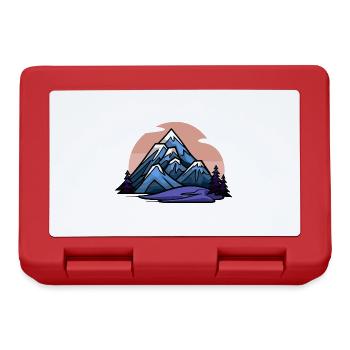 Mountains Alps Nature - Lunchbox - red - Front