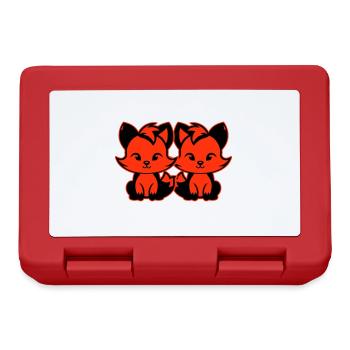 Fox Cute Cute Baby - Lunchbox - red - Front