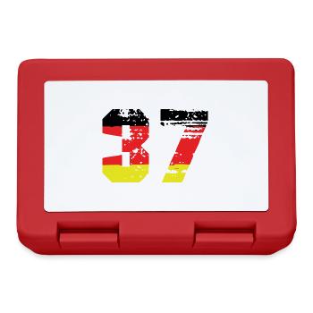 37 Number Germany Jersey - Lunchbox - red - Front