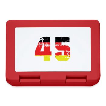 45 Numéro Allemagne Maillot - Boîte à goûter - rouge - Devant
