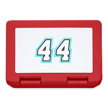 44 Zahl symbol - Brotdose - Rot - Vorne