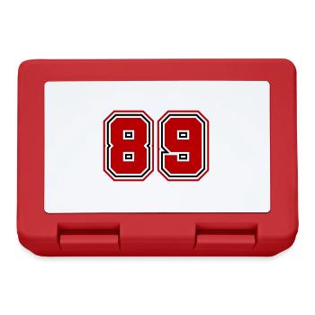 Symbole numérique 89 - Boîte à goûter - rouge - Devant