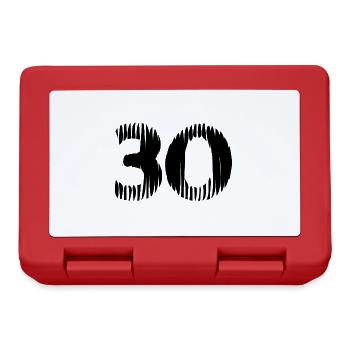 Maillot à 30 chiffres - Boîte à goûter - rouge - Devant