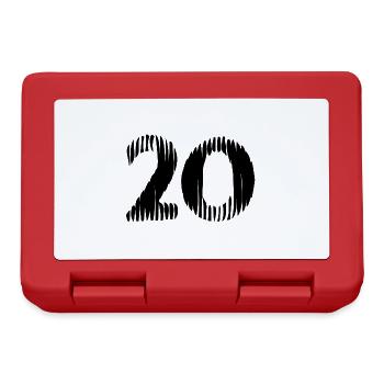 Maillot à 20 chiffres - Boîte à goûter - rouge - Devant