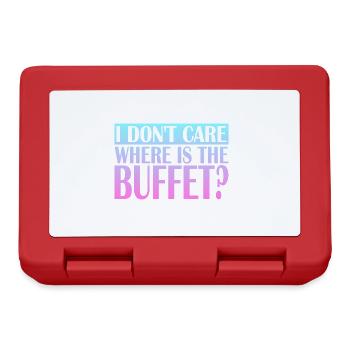 I Don't care where is the Buffet - Brotdose - Rot - Vorne