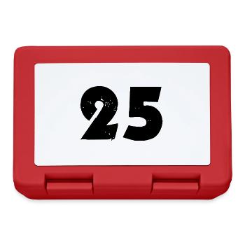 25 Nombre - Boîte à goûter - rouge - Devant