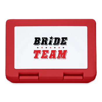 Équipe de la mariée - Boîte à goûter - rouge - Devant
