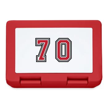 70 Number Symbol - Lunchbox - red - Front