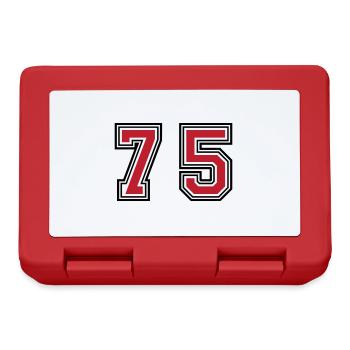 75 Symbole numérique - Boîte à goûter - rouge - Devant
