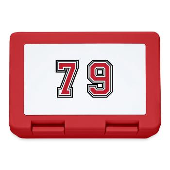 79 Number Symbol - Lunchbox - red - Front