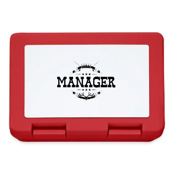 Manager Beruf - Brotdose - Rot - Vorne