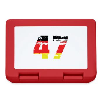 47 Number Germany Jersey - Lunchbox - red - Front