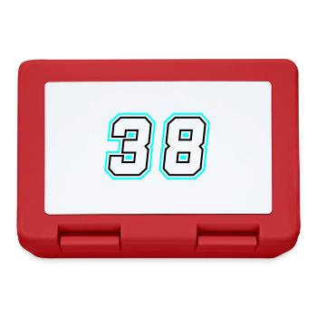 38 number symbol - Lunchbox - red - Front