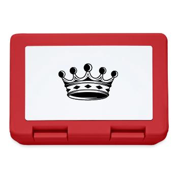 Krone Silhouette icon - Brotdose - Rot - Vorne