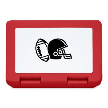Football Helm - Brotdose - Rot - Vorne