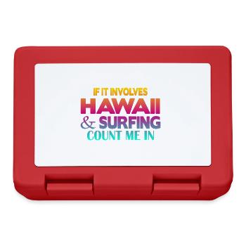 Surf à Hawaï - Boîte à goûter - rouge - Devant