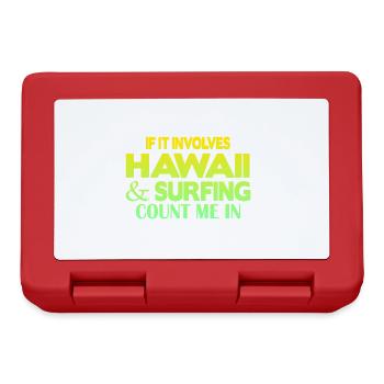 Surf à Hawaï - Boîte à goûter - rouge - Devant