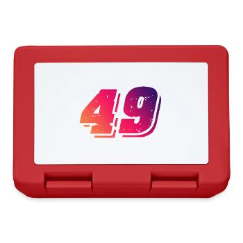 49 Number Symbol - Lunchbox - red - Front